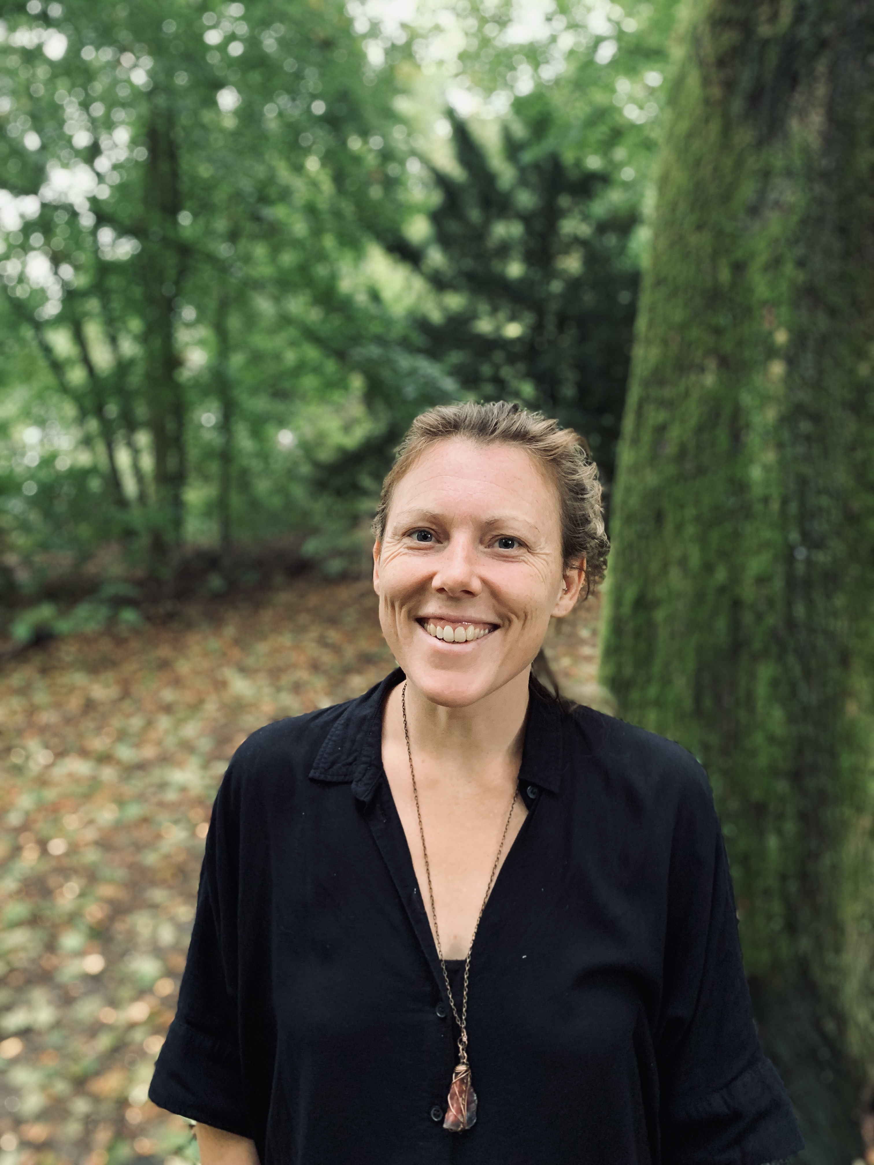 Hanneke Ritsema in het bos